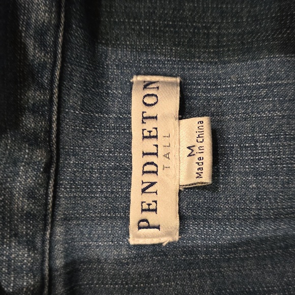 Pendleton Women's Denim Button-front Jacket Medium Tall - Picture 4 of 10